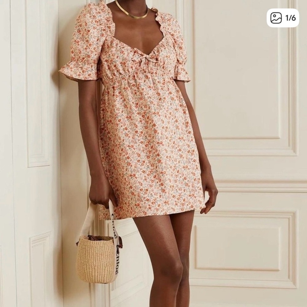 Reformation Linen Channa Dress - XS